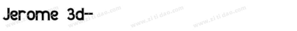 Jerome 3d字体转换